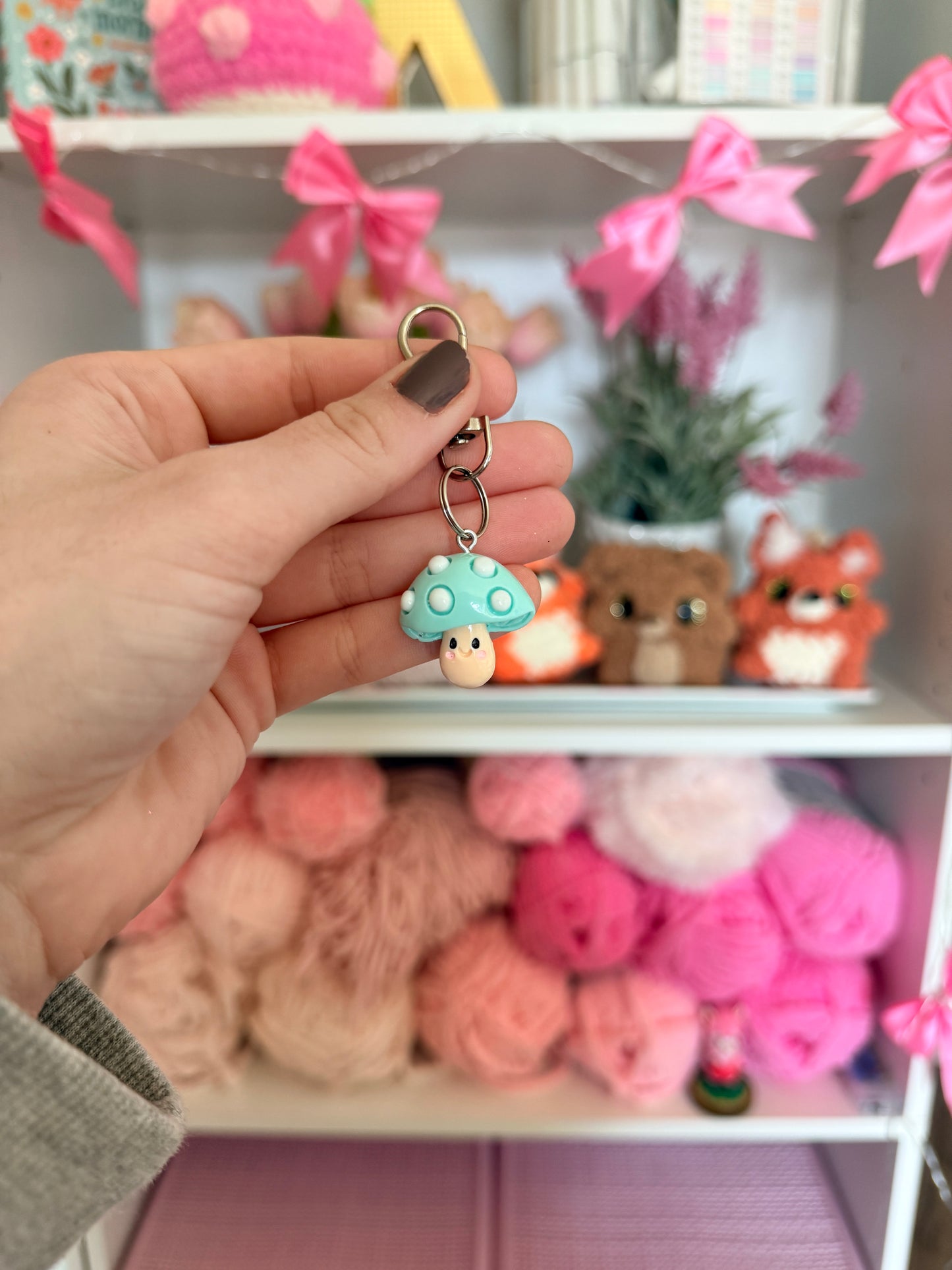 Mushroom Stitch Marker (1 Piece)