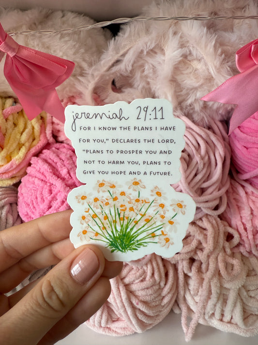 Jeremiah 29:11 Sticker
