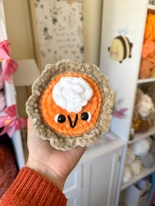 Fresh Crocheted Pumpkin Pie