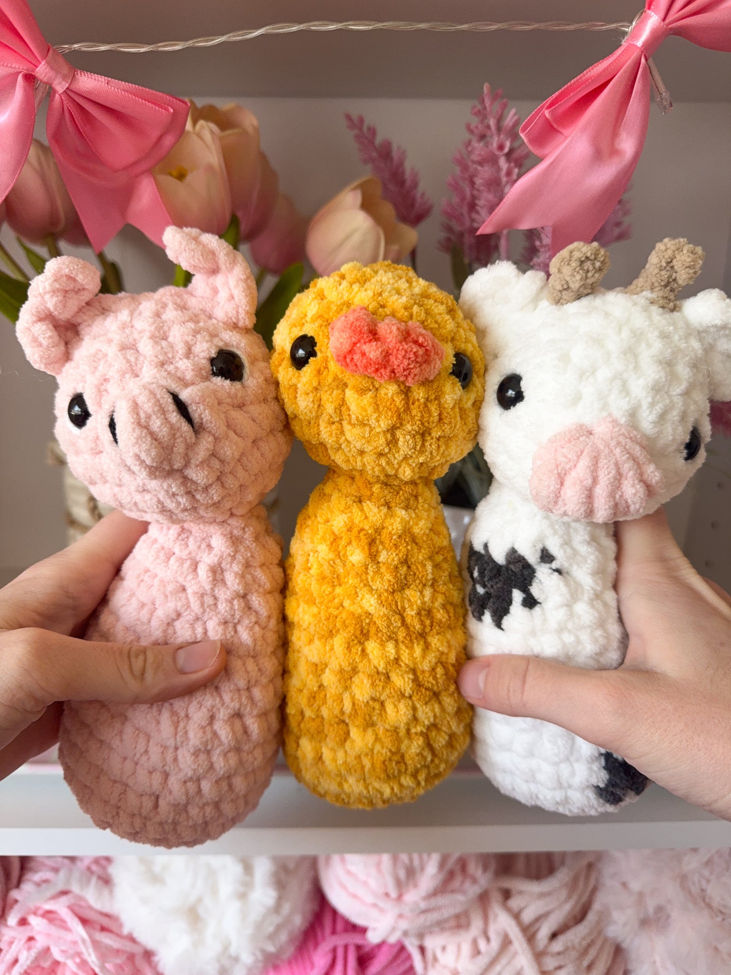 Farm Cuddle Critters (Set of 3)