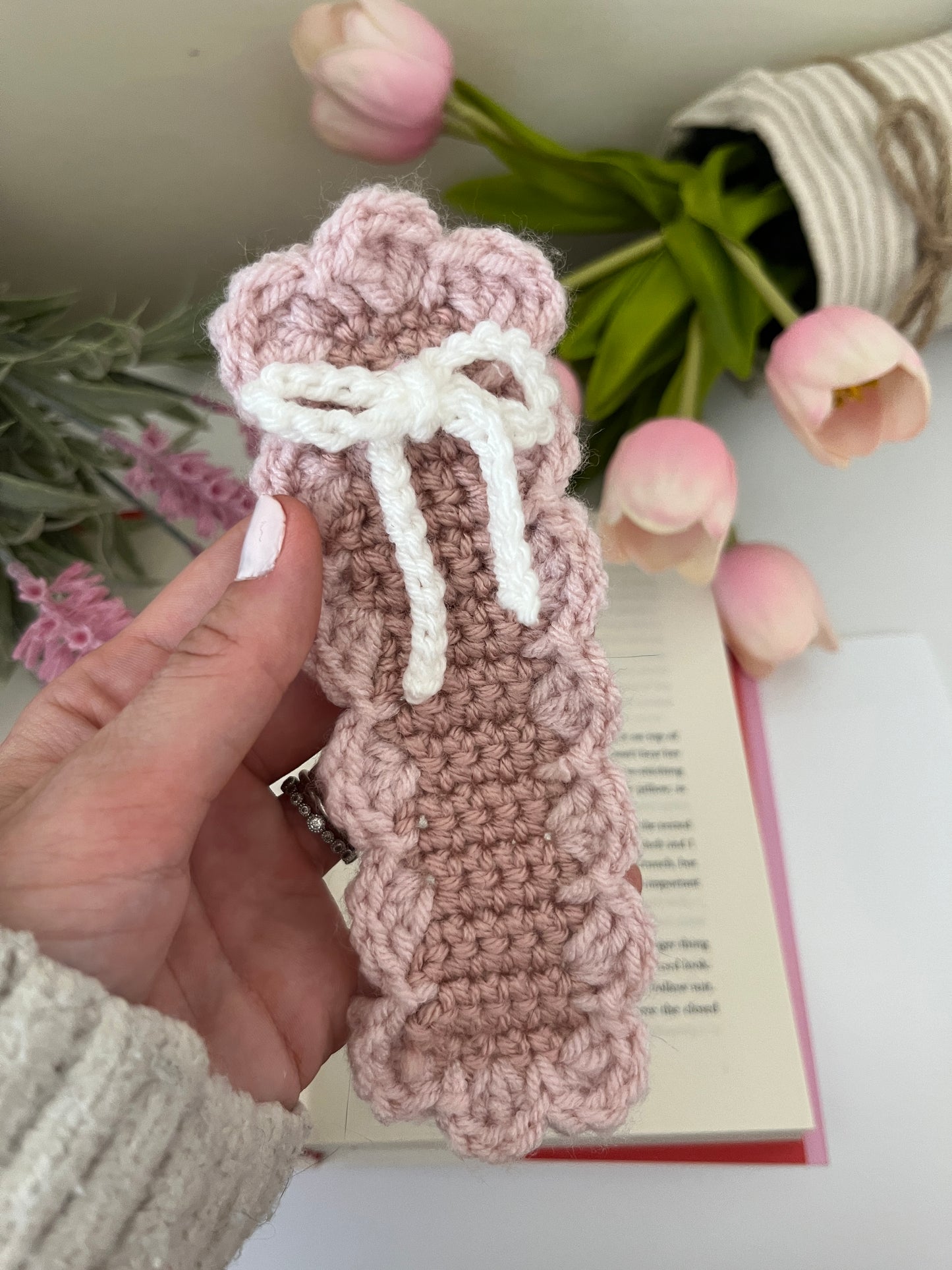 Crocheted Ruffle Bookmarks
