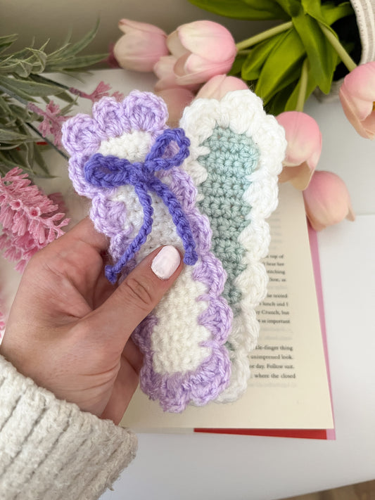 Crocheted Ruffle Bookmarks
