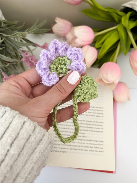 Crocheted Flower Bookmark