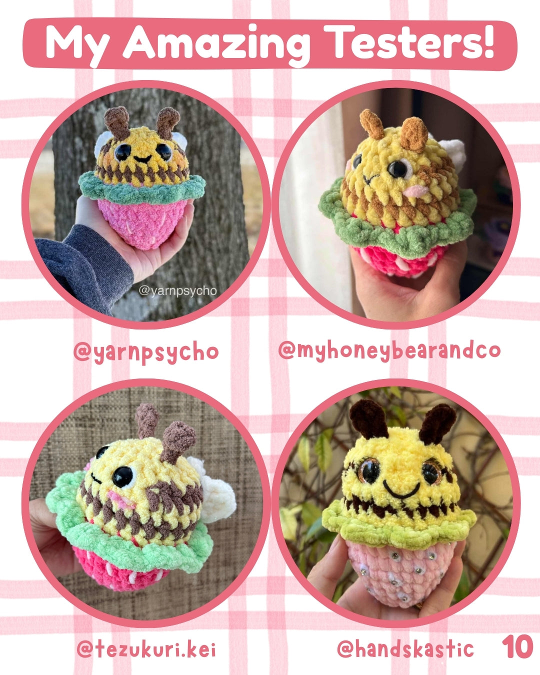 Straw-BEE-ry Crochet Pattern