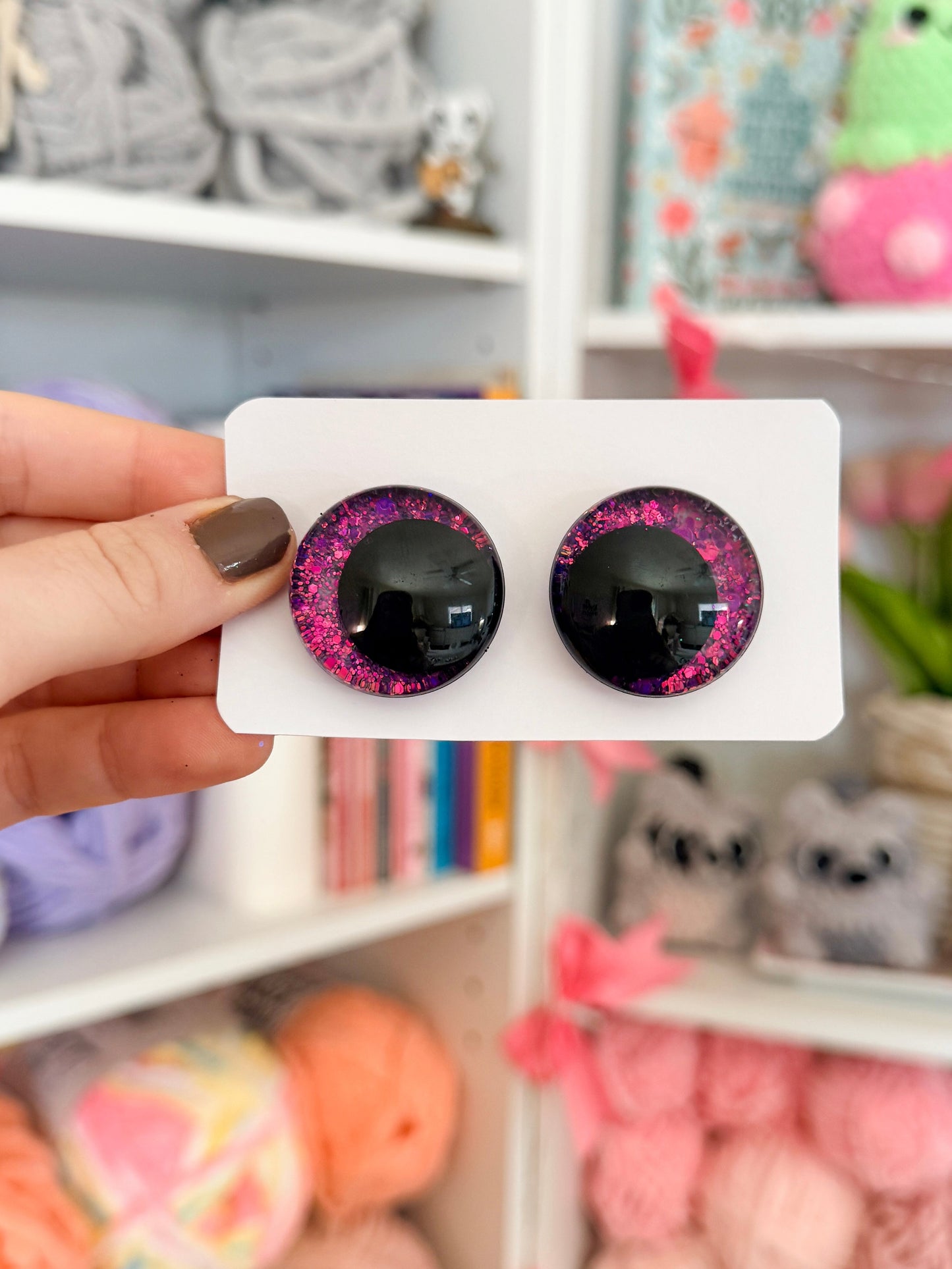 Magenta Glow Eyes- 30mm