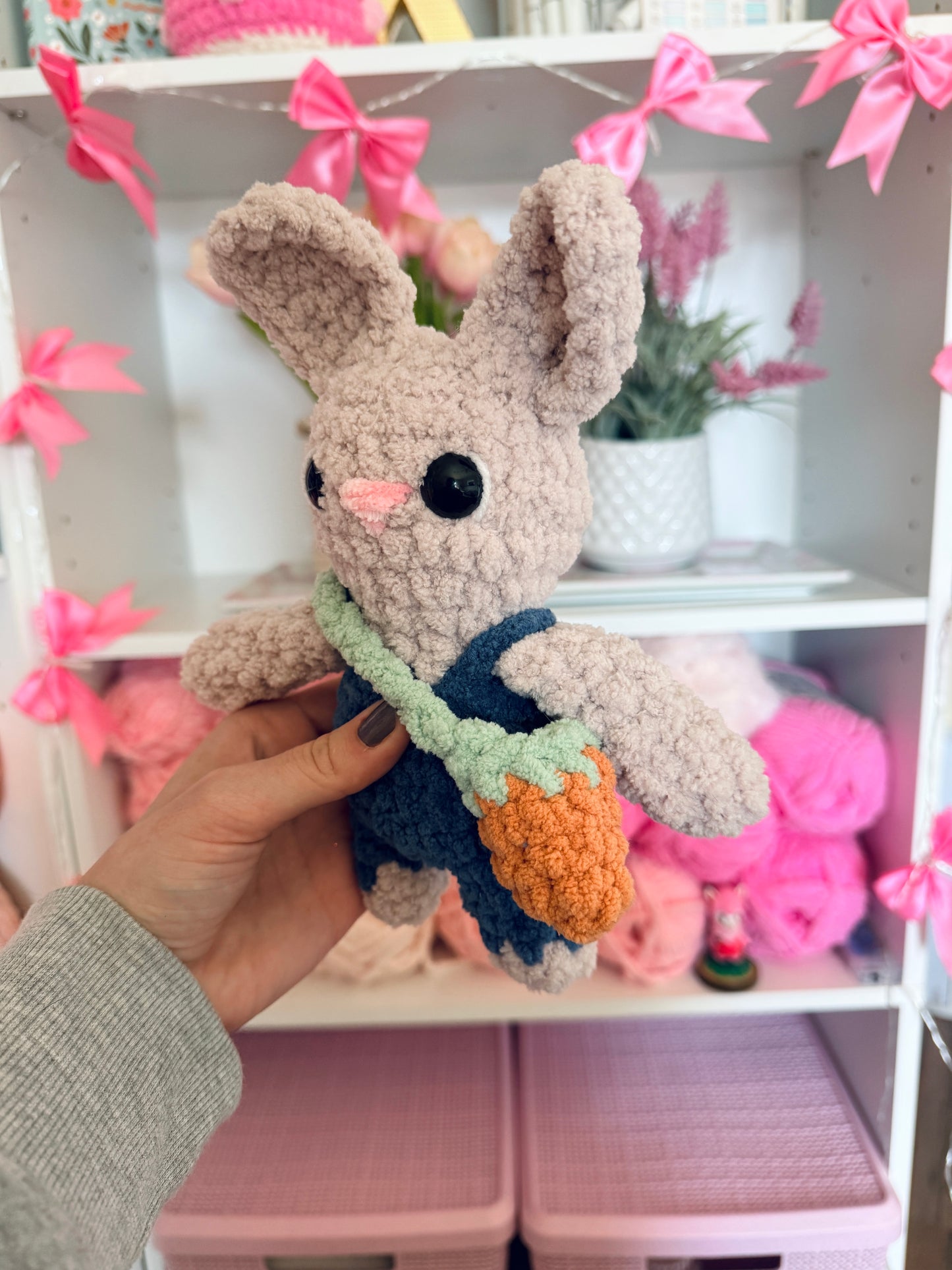 Clover Bunny (Made to Order- Choose Your Overall Color)