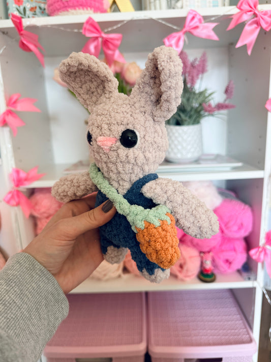 Clover Bunny (Made to Order- Choose Your Overall Color)