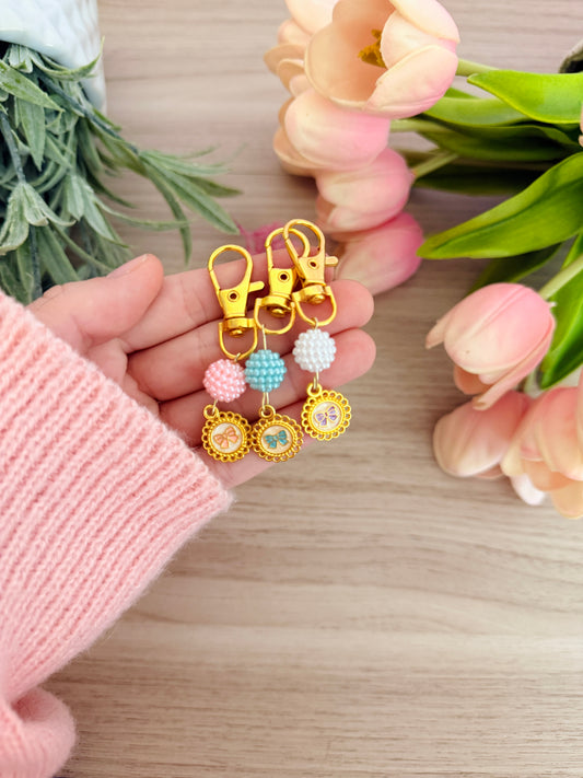 Beaded Bow Stitch Marker (1 Piece)