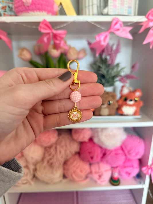 Beaded Bow Stitch Marker (1 Piece)