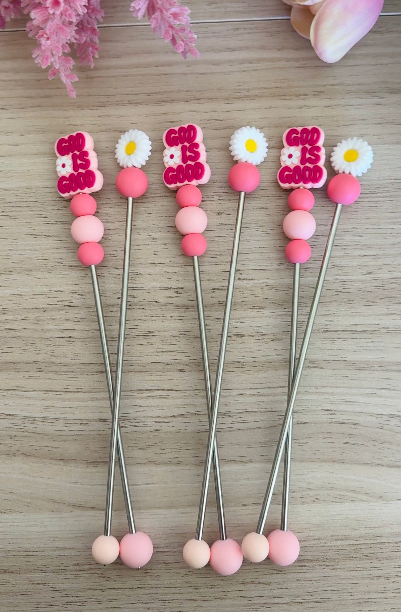 God is Good Amigurumi Sticks (Set of 2)