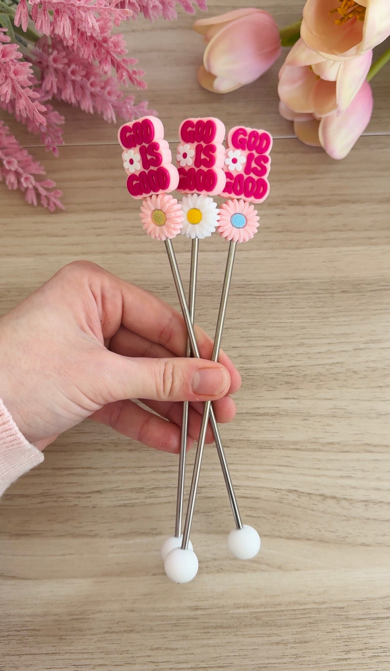 God is Good Amigurumi Stick (1 Piece)
