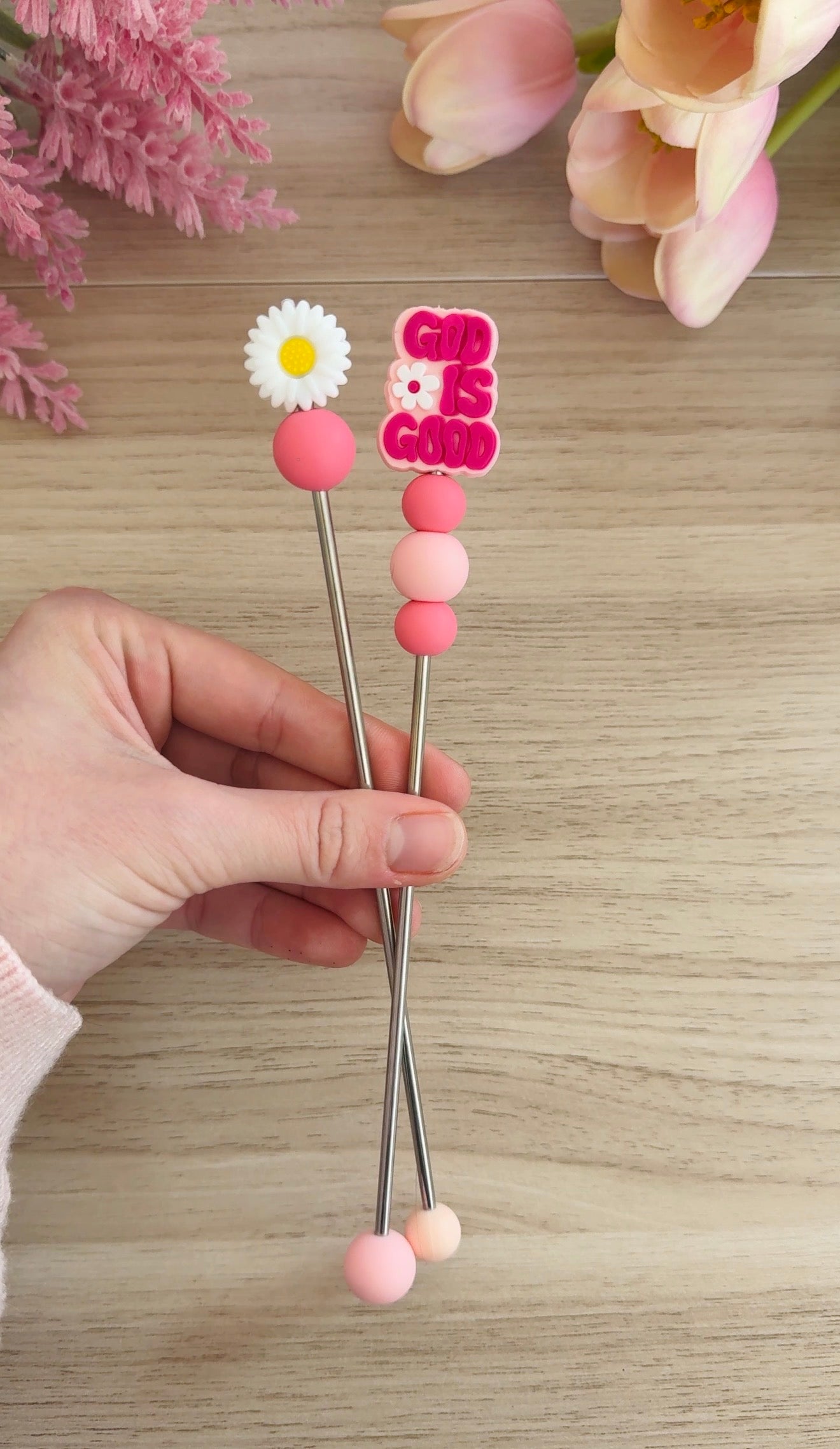 God is Good Amigurumi Sticks (Set of 2)