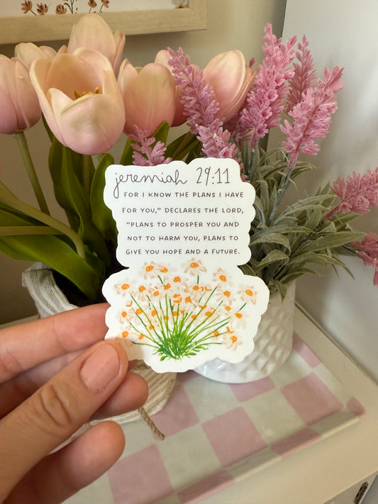 Jeremiah 29:11 Sticker