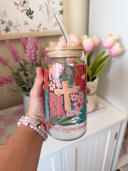 Loved Beyond Measure Glass Tumbler