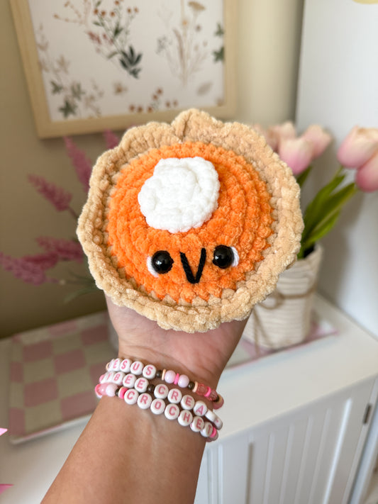 Fresh Crocheted Pumpkin Pie