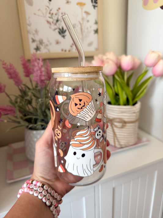 Spooky Cute Glass Tumbler
