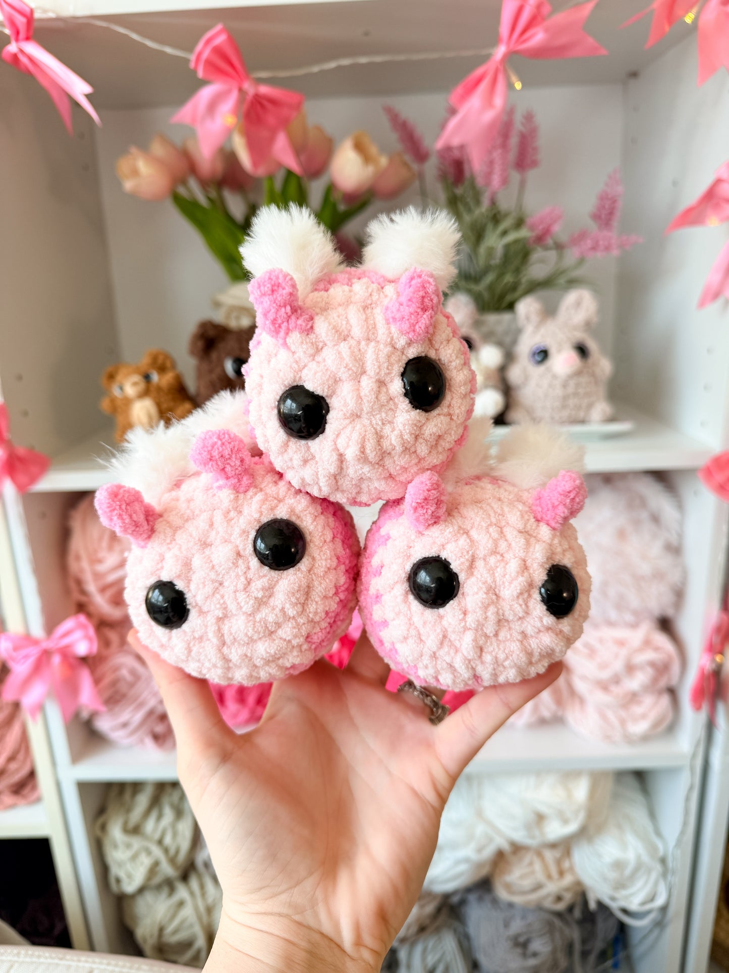 Fuzzy Pink Bee