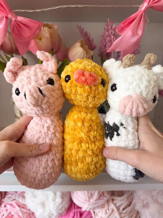 Farm Cuddle Critters (Set of 3)