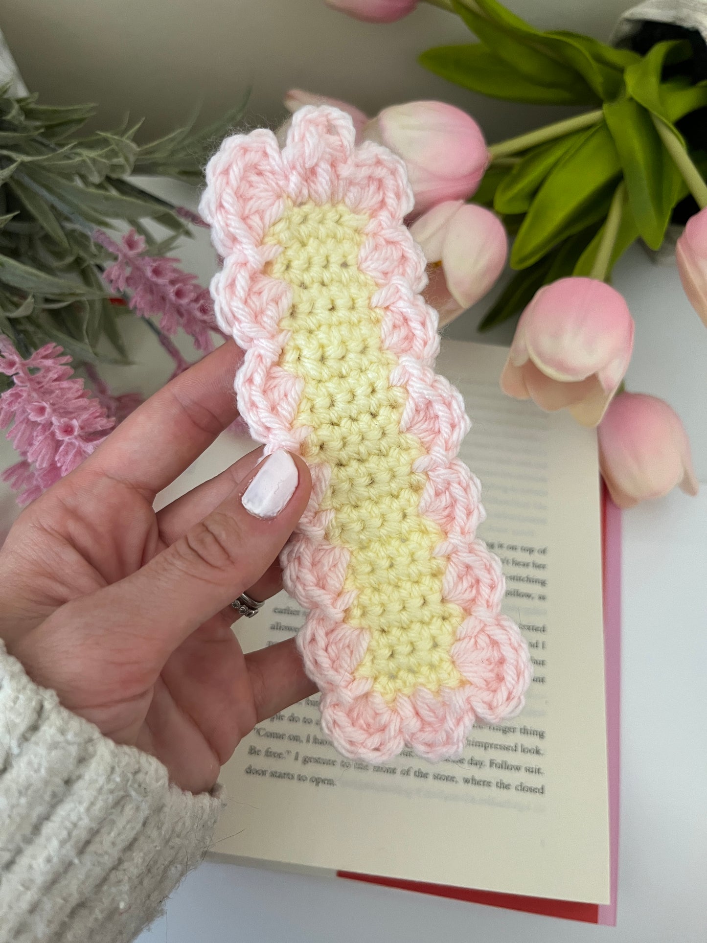 Crocheted Ruffle Bookmarks