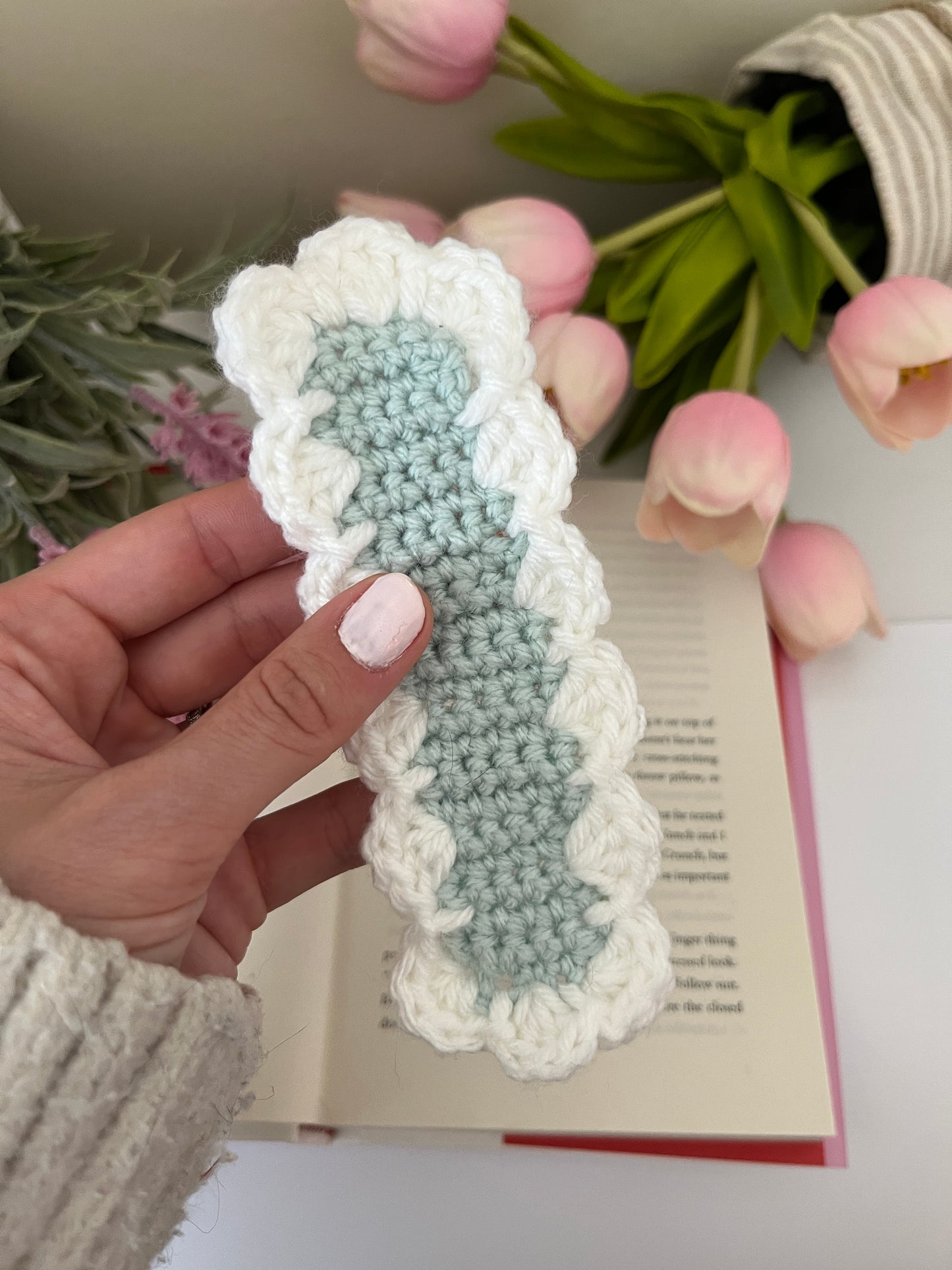 Crocheted Ruffle Bookmarks
