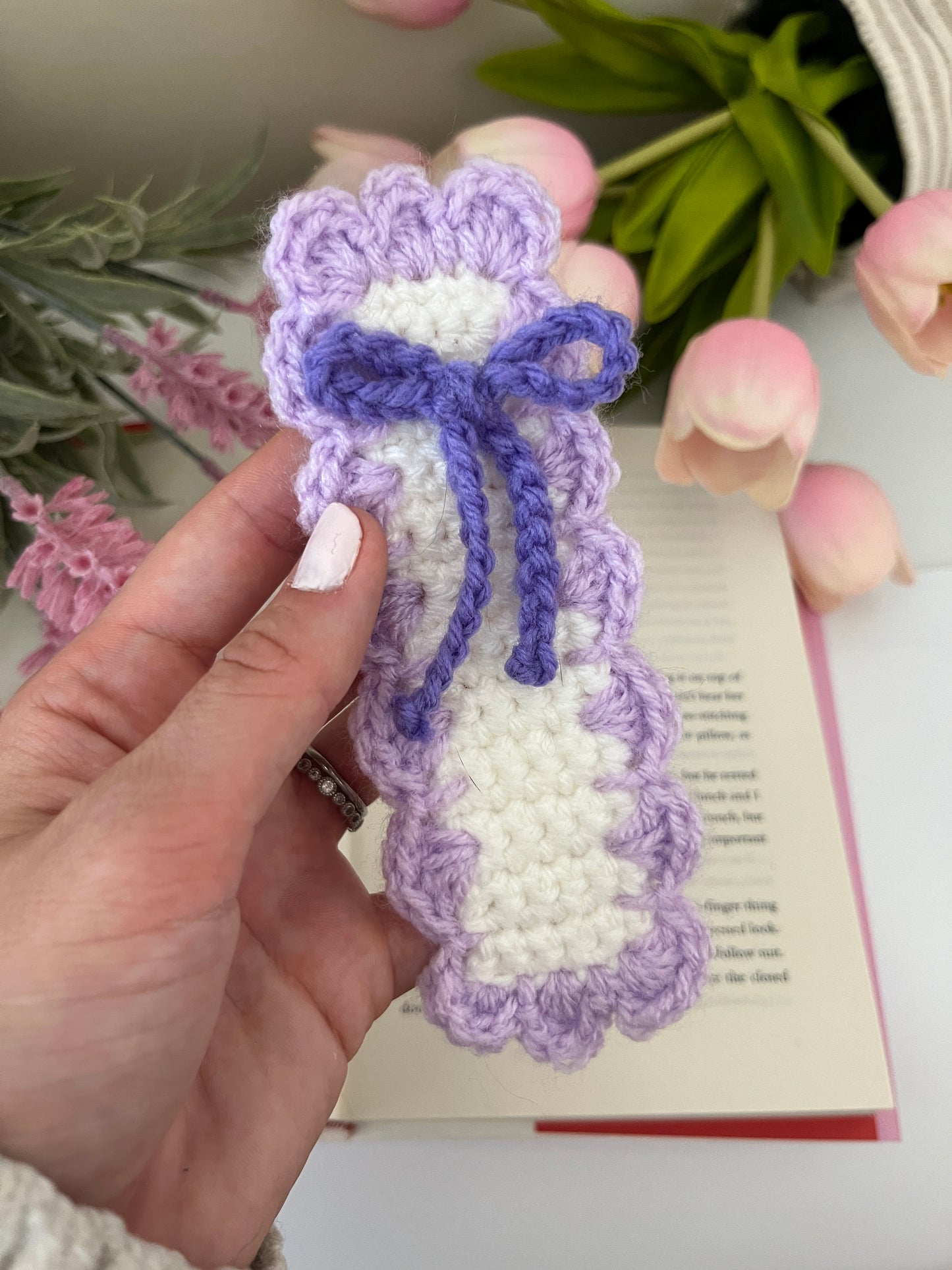 Crocheted Ruffle Bookmarks