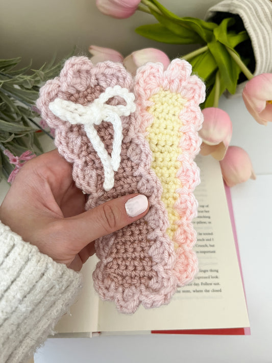 Crocheted Ruffle Bookmarks