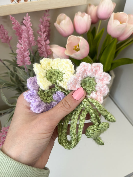 Crocheted Flower Bookmark