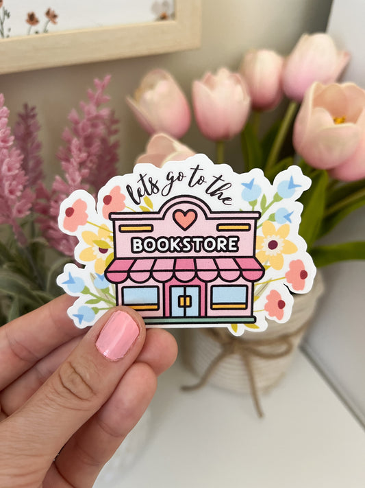 Let's Go to the Bookstore Sticker