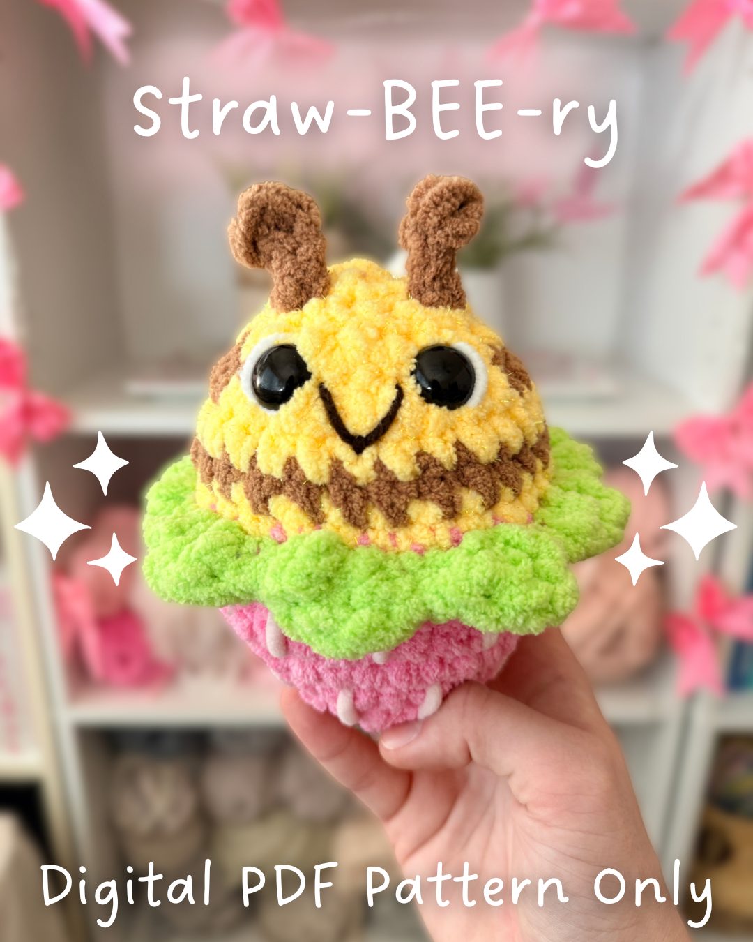 Straw-BEE-ry Crochet Pattern