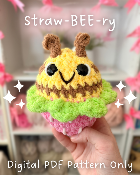 Straw-BEE-ry Crochet Pattern