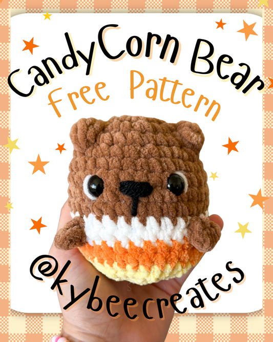 Candy Corn Bear Pattern