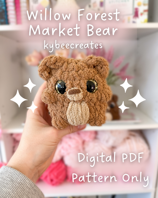 Willow Forest Market Bear Crochet Pattern